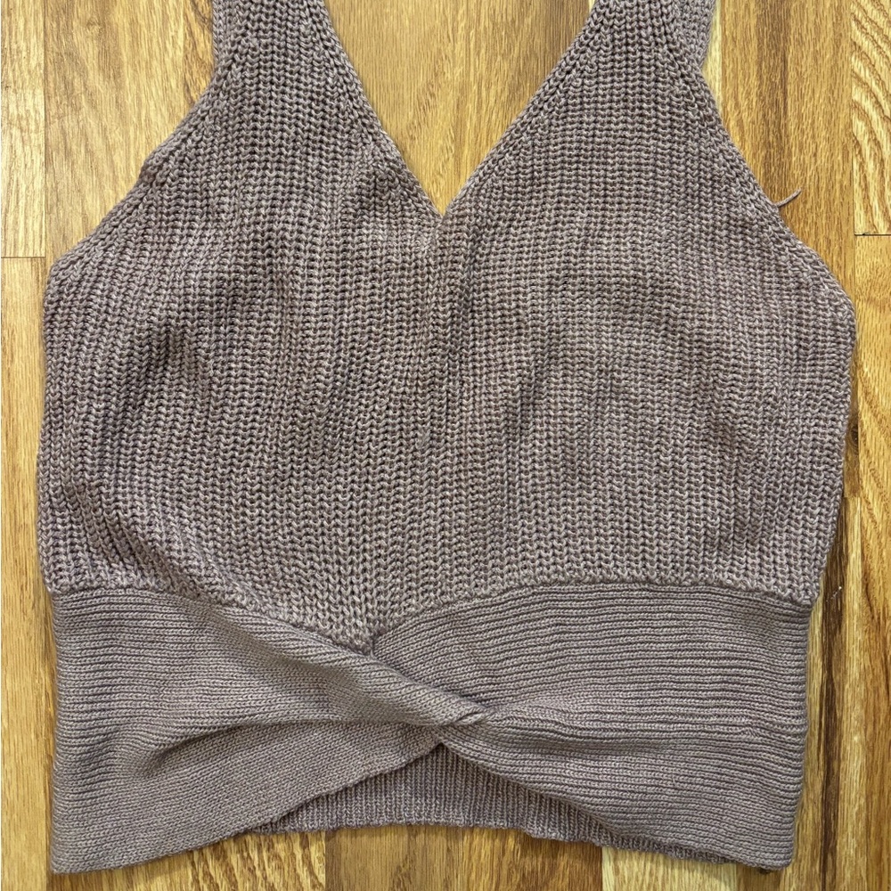 Forever 21 lilac Knit Tank Top